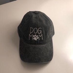 David and Young Accessories - Black Dog Mom Hat David and Young Accessories - Black Dog Mom Hat
